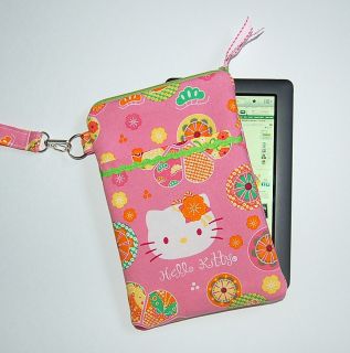 Hello Kitty Pink Retro Nook Color Kindle Case Cover