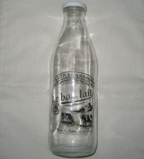 Le Bon Lait Collectible Milk Bottle Lait PUR de Normandie