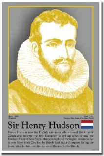 Explorer Sir Henry Hudson Social Studies History Classroom New School