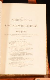 1882 The Poetical Works Of Henry Wadsworth LONGFELLOW Albion Edition
