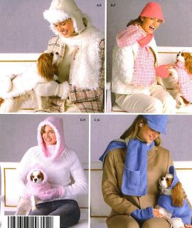 DOGS COATS HATS MISS HATS SCARVES MITTENS SEWING PATTERN Simplicity