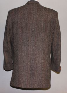 Vintage Genuine Harris Tweed Handwoven Winter Herringbone Tweed Sport