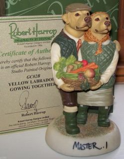 Robert Harrop Yellow Labrador Growing Together GC02B Studio Painted
