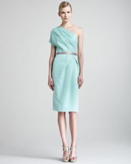 Valentino Techno Couture Rose Shoulder Dress   