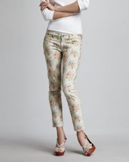 Paige Denim Skyline Keighly Floral Print Ankle Peg Jeans   Neiman