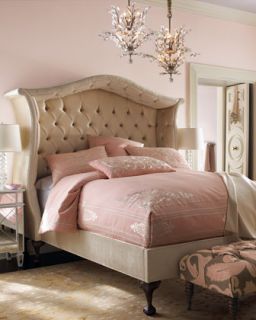 Haute House Silver Tufted Bed   