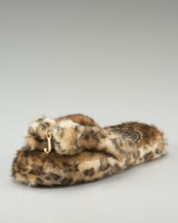 Juicy Couture Leopard Print Thong Slipper   
