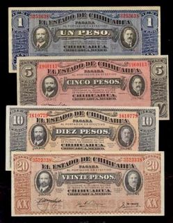 Piece BANKNOTE Collection MEXICO REVOLUTION 1915 Pancho VILLA