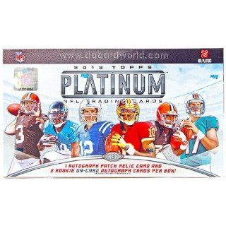 2012 Topps Platinum Football Hobby Box Collectibles