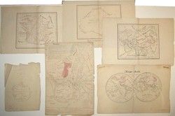  Folk Art 1842 French SCHOOLGIRL MAPS Hand Drawn SOPHIE HERSANT France