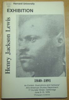 1978 RARE Henry Jackson Lewis Exhibition African Amer
