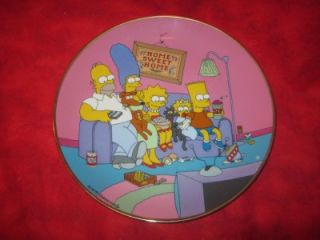 Matt Groening 1991 Numbered Limited Edition Plate The Simpsons A