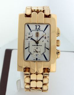Harry Winston Avenue Large Chronograph 18K Yellow Gold Limited 42mm