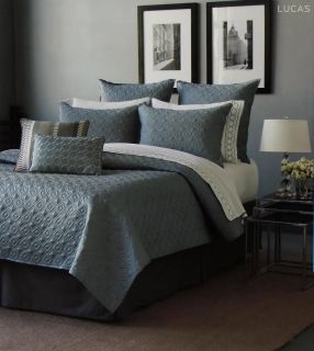  King Bedspread Quilted Coverlet 100 Cotton HGTV Homes Gray