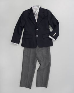 Oscar de la Renta Flannel Blazer, Grid Check Shirt & Classic Flannel