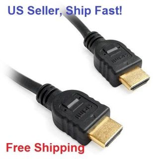 New Premium HDMI Cable 6ft for 1080p PS3 DVD LCD HDTV Sky HDTV Black