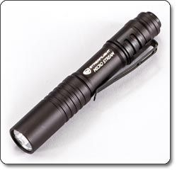 Slim and lightweight, this powerful personal flashlight fits inside