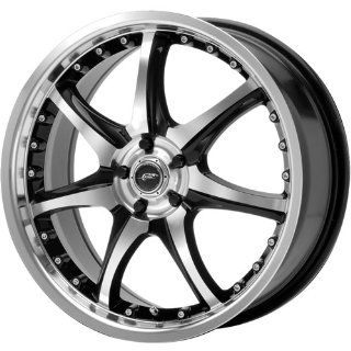 JR Knuckle 18x7.5 Black Wheel / Rim 5x115 with a 45mm Offset and a 70