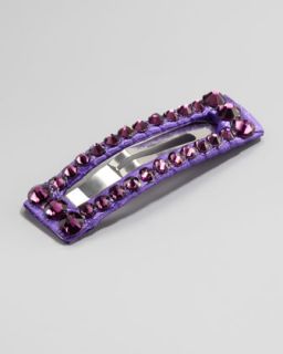 large rhinestone clip purple $ 14