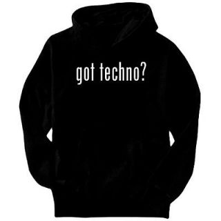 got techno music mens hoodie black