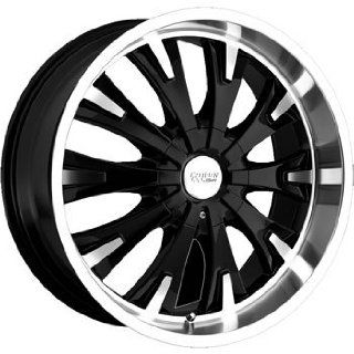 Cruiser Alloy Cake 18x7.5 Black Wheel / Rim 5x112 & 5x120 with a 42mm