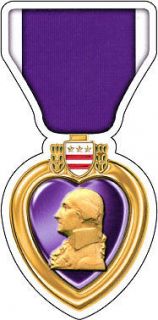 Purple Heart Medal Army Navy Air Force Marine National Guard Decal
