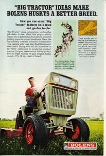 1970 bolen husky garden tractor lawn mower photo ad time