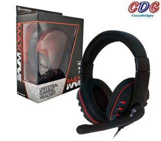 Maxwave Universal Gaming Wired Headset for PS2 PS3 Xbox 360 PC Mac F5