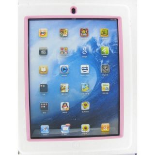 Apple iPad 2/3 White&Pink Robotic Case Polycarbonate Shell & Silicone