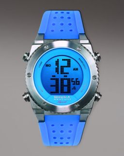 Brera Round Digital Sport Watch, Blue   