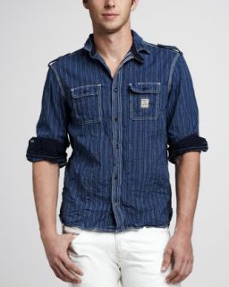 N21K0 Diesel Stepy Striped Denim Shirt