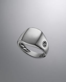 David Yurman Thoroughbred Signet Ring, 16.7mm   