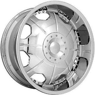 Strada Mirror 22 Chrome Wheel / Rim 6x5.5 with a 20mm Offset and a 108