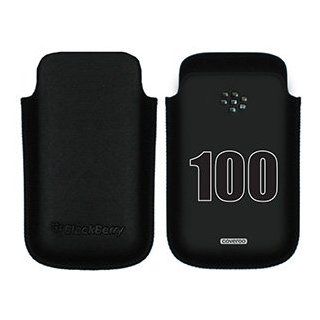 Number 100 on BlackBerry Leather Pocket Case  Players