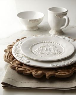 3HPZ GG Collection Heirloom Monogrammed Salad Plates & Charger