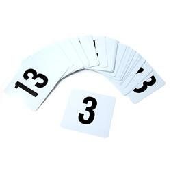 Plastic Table Marker Number Cards for Banquets or Poker
