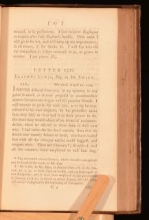  Letters Written by Jonathan Swift 1703 to 1740 Notes by Hawkesworth