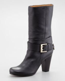 Chloe Buckled Ankle Wrap Boot   