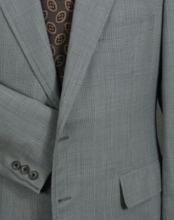 Norman Hilton Vintage Lightweight Glen Check Suit 42R