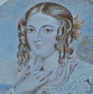 Superb English Miniature Portrait Duchess of St Albans C1839 Ormolu
