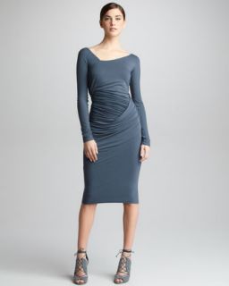 Asymmetric Ruched Dress  