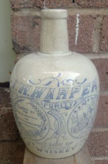 RARE I w Harper Nelson Co Kentucky Quarter Gallon Stoneware Whiskey