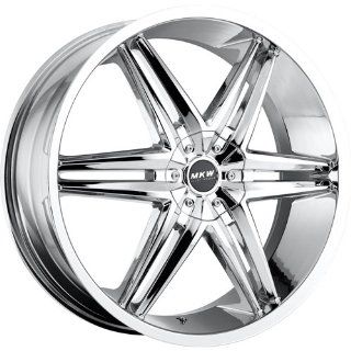 MKW M106 24 Chrome Wheel / Rim 5x4.5 & 5x120 with a 40mm Offset and a