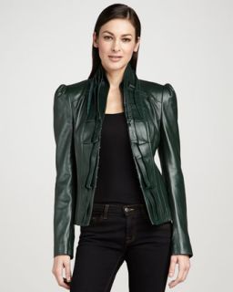 Bagatelle Leather Scuba Jacket   