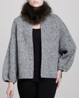 Carolina Herrera Fur Collar Jacket   