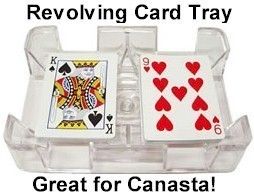 Six (6) Deck Revolving (Swivel) Playing Card (Canasta, Rummy, UNO