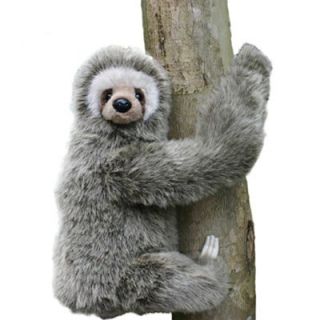 Features of Hansa Three Toed Sloth Stuffed Plush Animal, Sitting