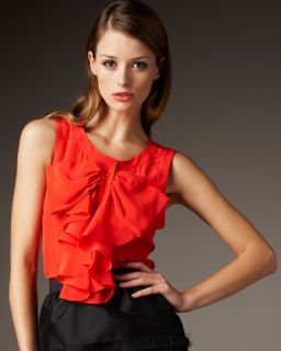 kate spade cloey bow front blouse   