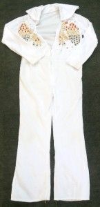 rubie s white elvis presley jumpsuit size medium
