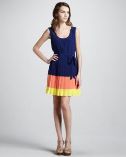 T5ZLV Shoshanna Sleeveless Colorblock Dress